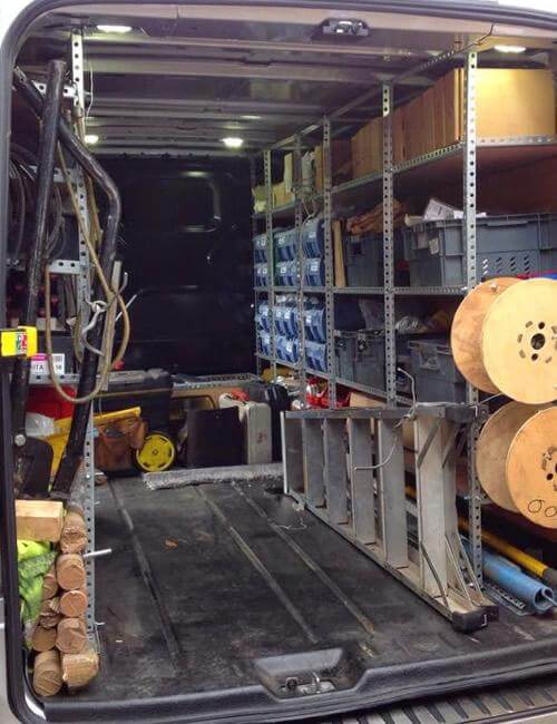 fully stocked van